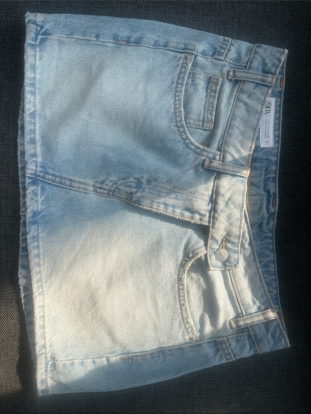 Zara Light Blue Denim Jean Shorts